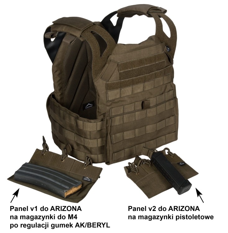 Panel na magazynki pistoletowe do kamizelki ARIZONA V1
