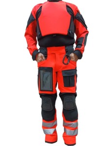 Widok od przodu - mała kieszonka, organizer na telefon (mapnik), nakolanniki