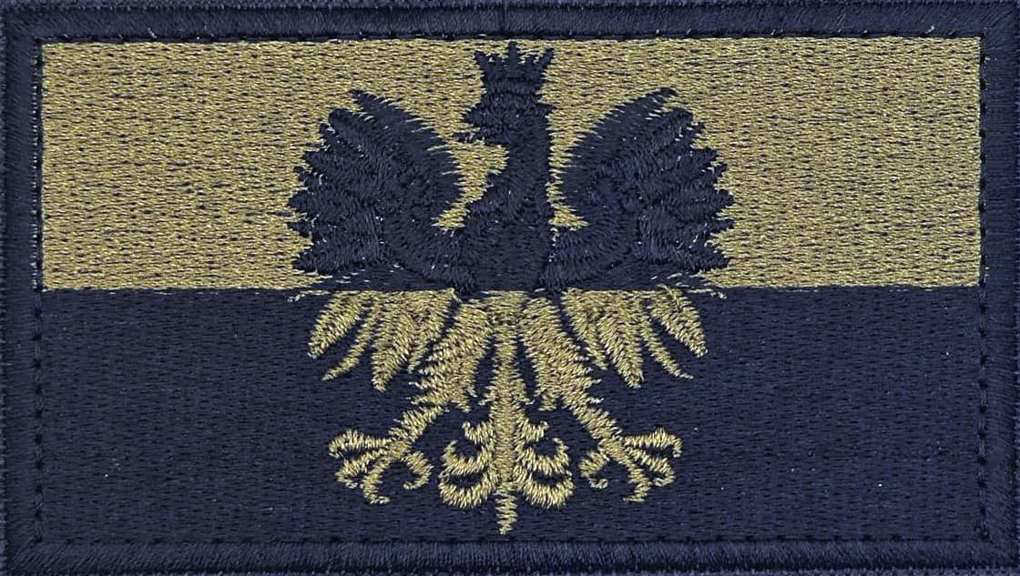 Emblemat Godło FLAGA Polski wersja wieksza 108x60 mm